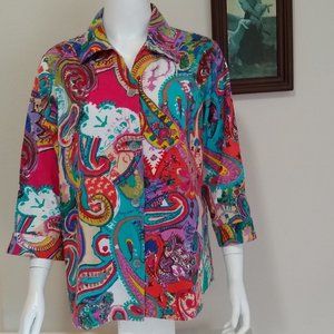 Parsley & Sage paisley shirt jacket